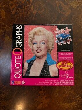 Marilyn Monroe QuoteGraphs 1000-Piece Jigsaw Puzzle New Dead Stock Never Opened